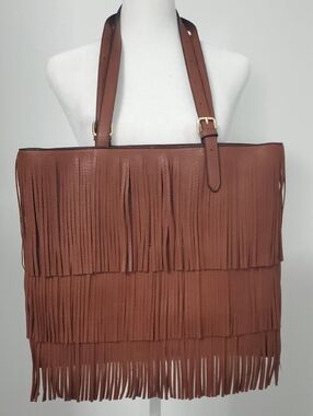 Fringe Purse - Faux Leather